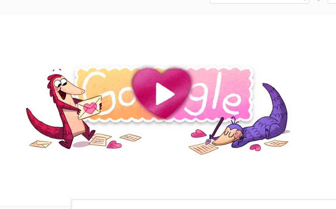 Dia dos Namorados no Google Doodle - Jogos conhecidos do Google Doodle